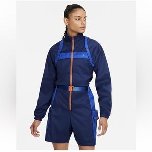 Nike Jordan Womens Jumpsuit Romper Utility Suit Blue DD7089-492